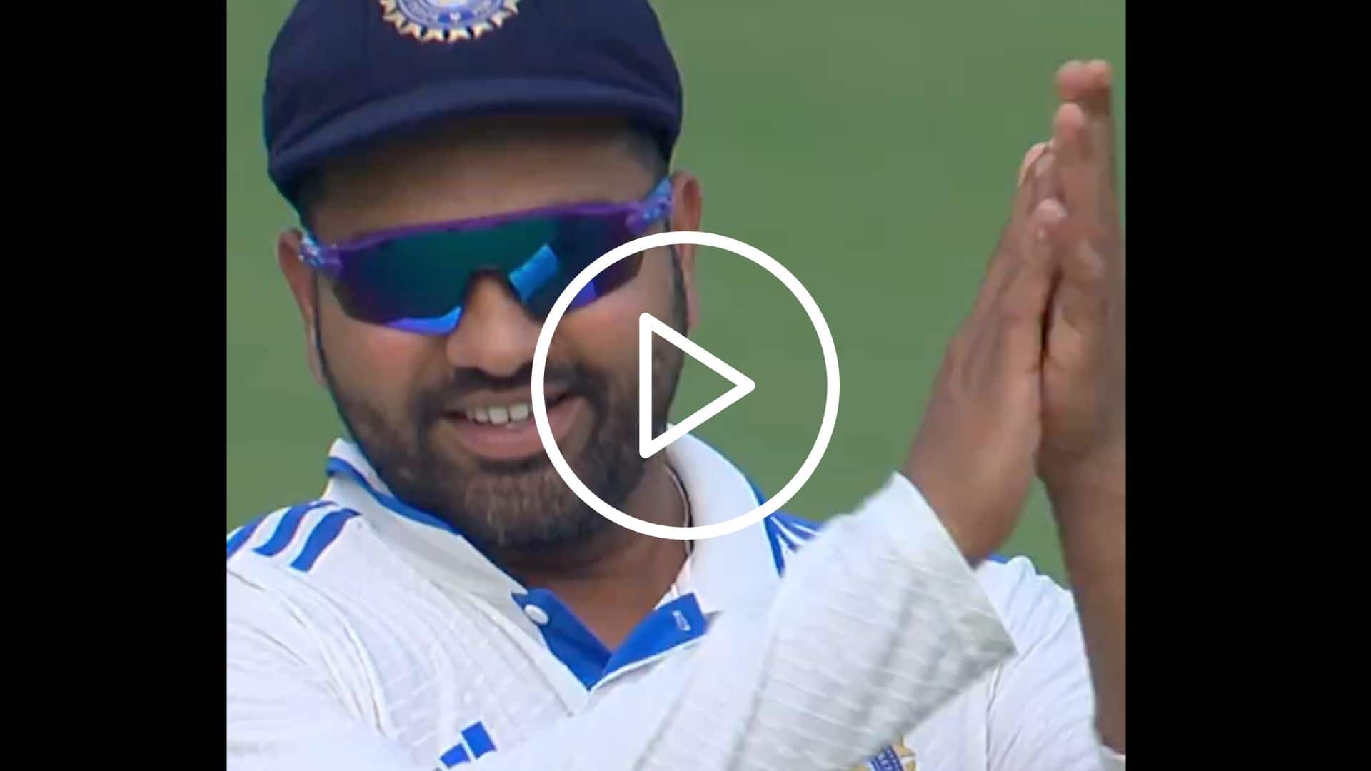 [Watch] Rohit Sharma's 'Sarcastic Clap' For Kuldeep Yadav After Avoiding DRS Blunder